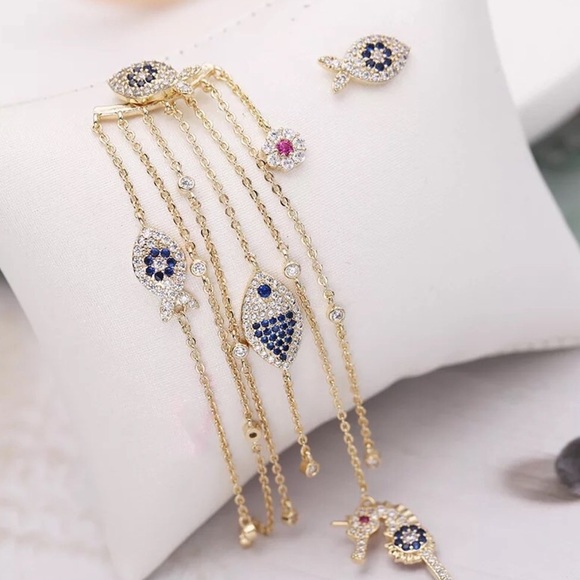 High/Low Nautical Earrings - Picture 4 of 15